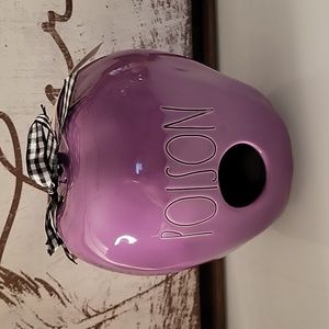 💜 Rae Dunn Purple Poison Apple Birdhouse Halloween